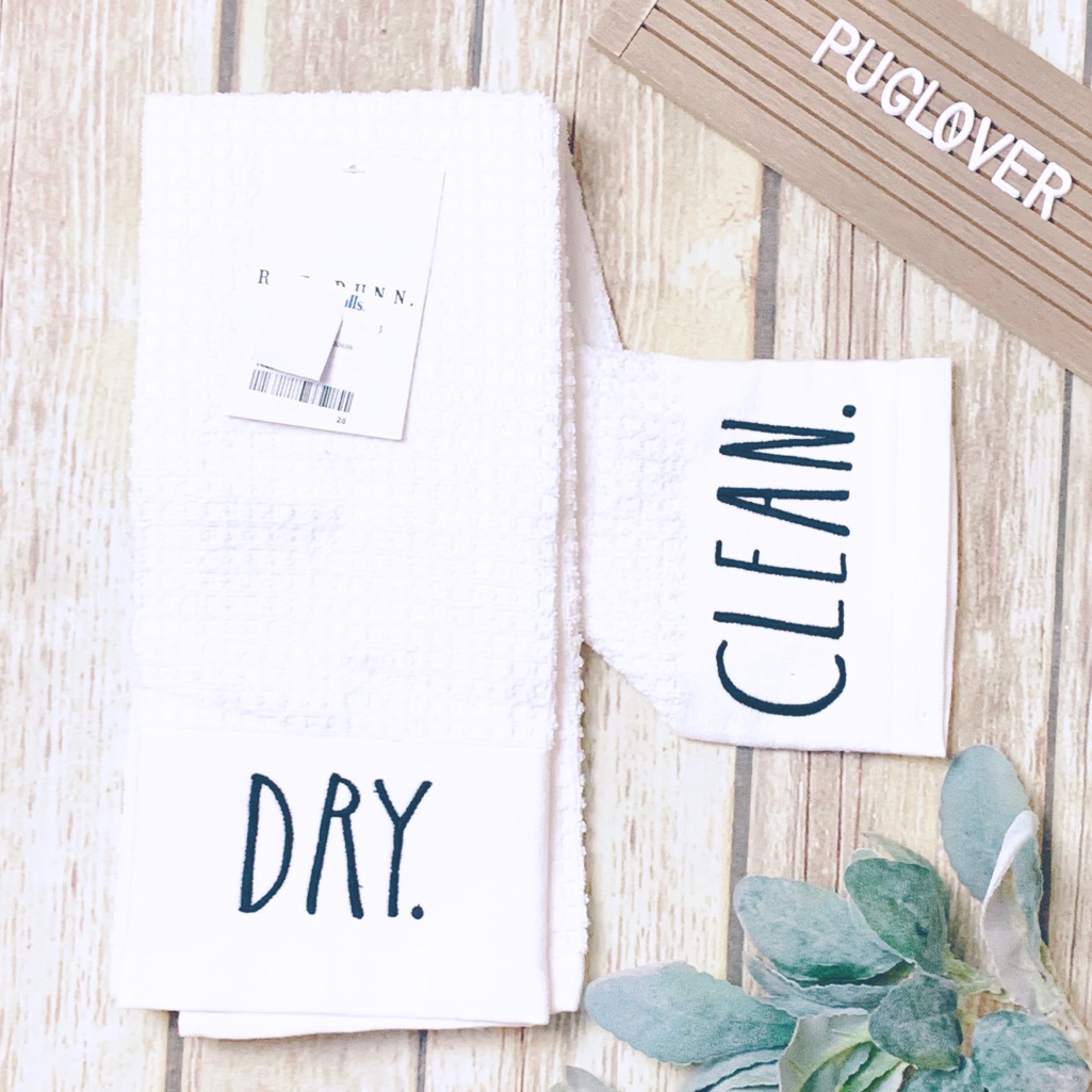 Rae Dunn Kitchen Towels  Clean   Dry
